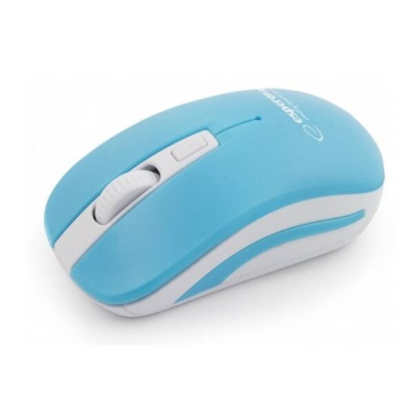 Безжична мишка Esperanza EM126WB, Bluetooth, 800/1200/1600 DPI, Батерии, Син/бял - Potrebno