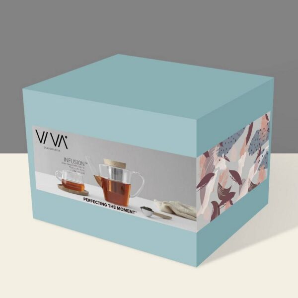 Чайник с цедка VIVA Infusion 500ml, с бамбуков капак - Potrebno