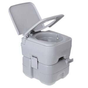 Преносима тоалетна Camry CR 1035, 20l, Двойно уплътнен клапан, До 115 кг, Сив - Potrebno