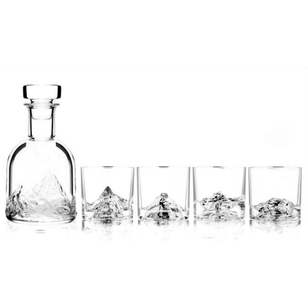 Комплект чаши и бутилка за уиски LIITON PEAKS 5 части - Potrebno