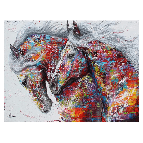 Диамантена мозайка – гоблен 30х40см, Артистични коне