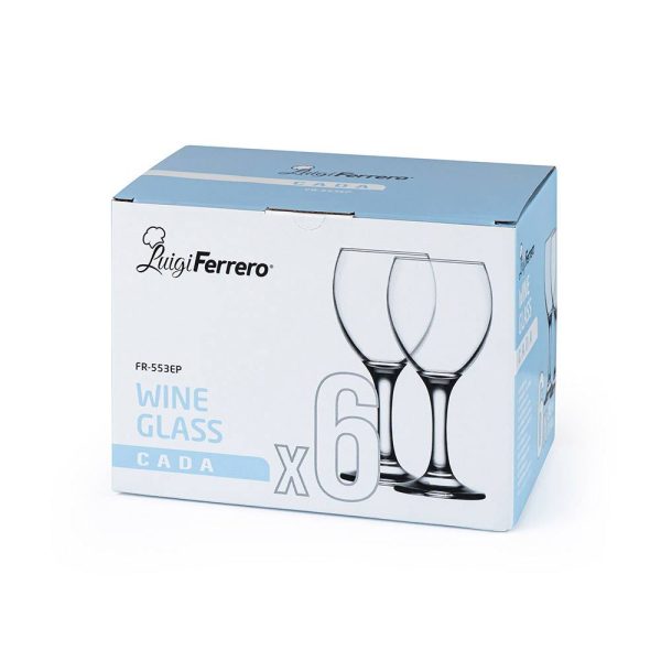 Чаша за вино Luigi Ferrero Cada FR-553EP, 6 броя - Potrebno