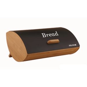 Кутия за хляб Zilner ZL-1103, 35×24.5 см, Дърво, Черен