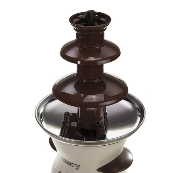Шоколадов фонтан Camry CR-4457, 190W, 500 ml, 3 каскади, бял
