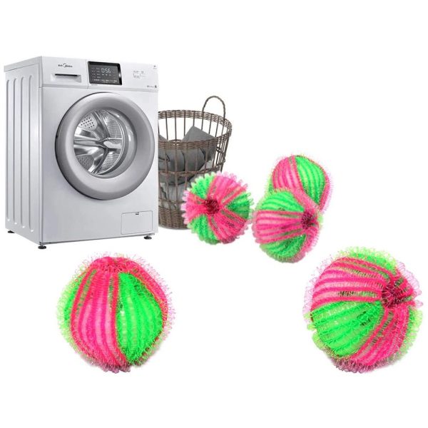 Комплект топки против косми и мъх за пералня и сушилня за многкратна употреба, 6 броя