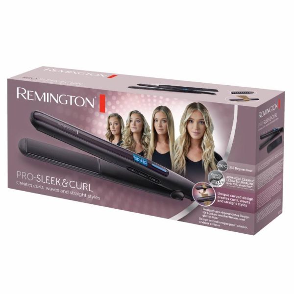 Преса за коса Remington S6505, 57W, 230C, Авто. изкл., Контрол на температура, Advanced Ceramic Ultra, Лилав - Potrebno