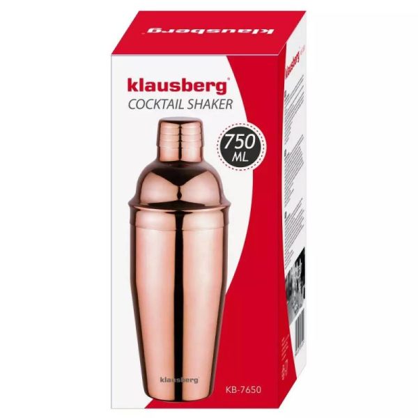 Шейкър за коктейли Klausberg KB 7649, 750 ml, Огледален - Potrebno