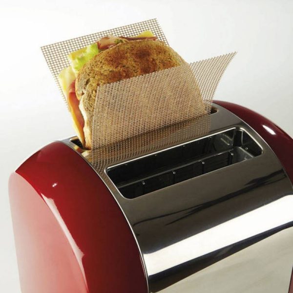 Комплект предпазно фолио за тостер NoStik 1BBB652, 2бр, 14х34см, Многократна употреба, Запазват тостера чист, Кафяв - Potrebno