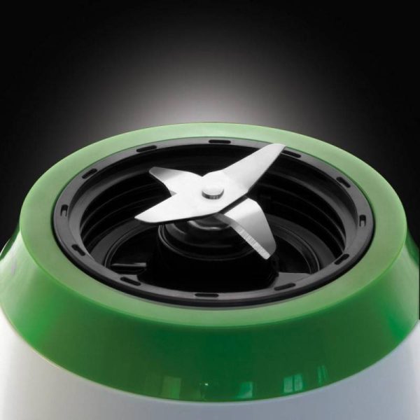 Блендер Russell Hobbs Explore Mix & Go Cool 25160-56, 300 W, 600 мл, Без BPA, Неръждаема стомана, Ергономичен дизайн, Бял/зелен - Potrebno